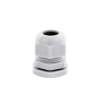 conector plástico gris tipo glándula para cable de 10 a 14 mm de diámetro.