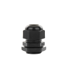 conector plástico negro tipo glándula para cable de 10 a 14 mm de diámetro.