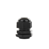 conector plástico negro tipo glándula para cable de 10 a 14 mm de diámetro.