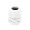 conector plástico blanco tipo glándula para rosca npt 3/4"