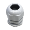 conector plástico blanco tipo glándula para rosca npt 3/4"