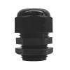 conector plástico negro tipo glándula para rosca npt 3/4"
