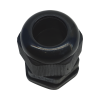 conector plástico negro tipo glándula para rosca npt 3/4"