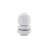 conector plástico gris tipo glándula para cable de 3.5 a 6 mm de diámetro.