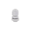conector plástico gris tipo glándula para cable de 3.5 a 6 mm de diámetro.