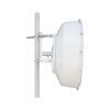 antena direccional de alta resistencia, ganancia 30 dbi, (4.9 6.4 ghz), plato hondo para mayor inmunidad al ruido, conectores n hembra, montaje incluido.