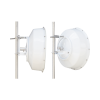 antena direccional de alta resistencia, ganancia 30 dbi, (4.9 6.4 ghz), plato hondo para mayor inmunidad al ruido, conectores n hembra, montaje incluido.