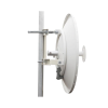 antena direccional de 2ft, 5.1 a 7.1 ghz, ganancia 30 dbi, conectores rp sma hembra, polarización doble, incluye montaje para torre o mástil