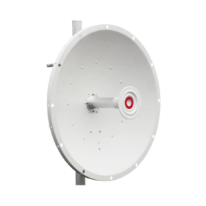 antena direccional de 2ft, 5.1 a 7.1 ghz, ganancia 30 dbi, conectores rp sma hembra, polarización doble, incluye montaje para torre o mástil