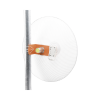 antena direccional con diseño aerodinámico para minimiza la resistencia al viento, ganancia de 30 dbi, frecuencia (4.9 6.5 ghz), polarización doble, incluye montaje para torre o mástil
