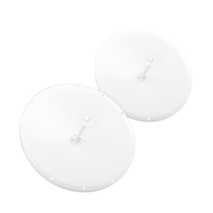 antena parabólica de frecuencia extendida, 4.8 6.5 ghz, 28 dbi, conectores sma macho inverso