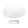 radomo para antenas txp d4865 28 n y txp d4865 28 sma, reduce la carga de viento y mejora la estabilidad del enlace, resistente a cualquier tipo de intemperie