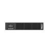 ups smartzone de 1000 va/1000 w, online doble conversión, entrada 120 vca nema 5 15p, onda senoidal pura, 2 ur, con 6 tomas nema 5 15r, incluye tarjeta de red y kit de rieles