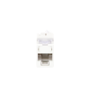 jack ultramax cat6a, utp, montaje híbrido en placa de pared (plano y angulado), color blanco, punch down