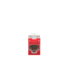 jack ultramax cat6a, utp, montaje híbrido en placa de pared (plano y angulado), color rojo, punch down