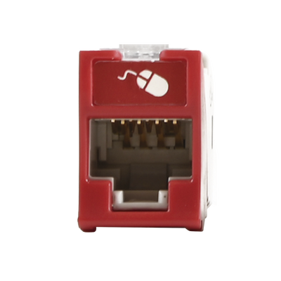 jack ultramax cat6a, utp, montaje híbrido en placa de pared (plano y angulado), color rojo, punch down jack ultramax cat6a, utp, montaje híbrido en placa de pared (plano y angulado), color rojo, punch down