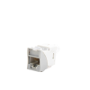 jack ultramax cat6a, utp, montaje híbrido en placa de pared (plano y angulado), color gris, punch down