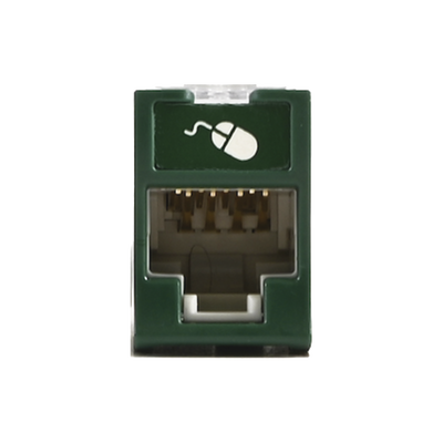 jack ultramax cat6a, utp, montaje híbrido en placa de pared (plano y angulado), color verde, punch down jack ultramax cat6a, utp, montaje híbrido en placa de pared (plano y angulado), color verde, punch down