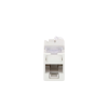 jack ultramax cat6, utp, montaje híbrido en placa de pared (plano y angulado), color blanco, punch down
