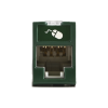 jack ultramax cat6, utp, montaje híbrido en placa de pared (plano y angulado), color verde, punch down