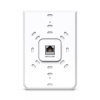 access point unifi u6 in wall/montaje p/pared, wifi 6 2.4 y 5 ghz, hasta 5.3 gbps, 1 pto poe in, 4 ptos secundarios (1 poe out)