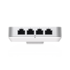 access point unifi u6 in wall/montaje p/pared, wifi 6 2.4 y 5 ghz, hasta 5.3 gbps, 1 pto poe in, 4 ptos secundarios (1 poe out)