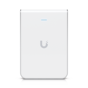 access point unifi u6 in wall/montaje p/pared, wifi 6 2.4 y 5 ghz, hasta 5.3 gbps, 1 pto poe in, 4 ptos secundarios (1 poe out)