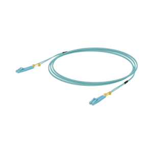 jumper de fibra Óptica multimodo lc lc duplex 10 g, 50/125 om3, color aqua, 3 metros