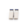 ufiber módulo sfp+ 10g, transceptor minigibic monomodo 10 gbps, distancia 10 km, conectores lc, 2 hilos (duplex), paquete de 2 piezas