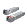 ufiber módulo sfp+, transceptor minigibic monomodo 10 gbps, distancia 10 km, un conector lc. incluye 2 piezas