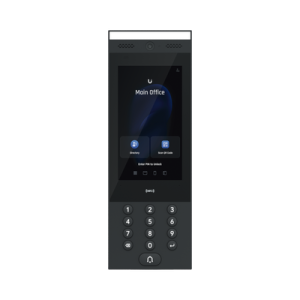unifi intercom para interior/exterior ip65, lector nfc y qr / pantalla táctil 7", cámara, bocina y micrófono, sensor de movimiento, funciona con unifi access