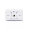 access point unifi doble banda cobertura 180º, mi mo 2x2 diseño placa de pared con dos puertos adicionales, hasta 100 usuarios wi fi