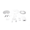 access point unifi 3 quad radio mu mimo4x4 802.11ac wave 2 con radio dedicado para seguridad wips contra intrusos, hasta 1500 usuarios concurrentes
