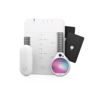 unifi access kit de inicio, con hub, reader pro, reader lite y 20 tarjetas, para acceso a una sola puerta