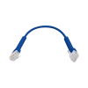 unifi ethernet patch cable cat6 de 22 cm, color azul