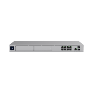 unifi cloud gateway: dream machine pro max. administra hasta 150 dispositivos unifi y 2000 clientes/todas las aplicaciones unifi/5 gbps de ruteo con ids/ips, 2 bahías 3.5", 128 gb ssd internos, fail over, balanceo de cargas, vpn/sd wan