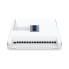 dream wall cloud gateway 10g diseñado para montaje en pared con wifi 6 integrado, switch poe de alta potencia y compatibilidad total con aplicaciones unifi