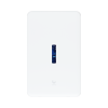 dream wall cloud gateway 10g diseñado para montaje en pared con wifi 6 integrado, switch poe de alta potencia y compatibilidad total con aplicaciones unifi
