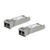 ufiber módulo sfp+ 10g, transceptor minigibic multimodo 10 gbps, distancia 300m, conectores lc, paquete de 2 piezas