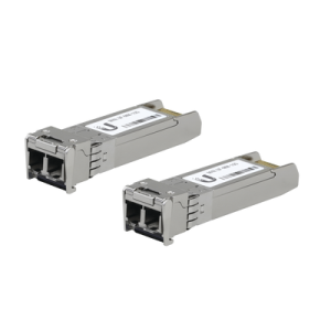 ufiber módulo sfp+ 10g, transceptor minigibic multimodo 10 gbps, distancia 300m, conectores lc, paquete de 2 piezas