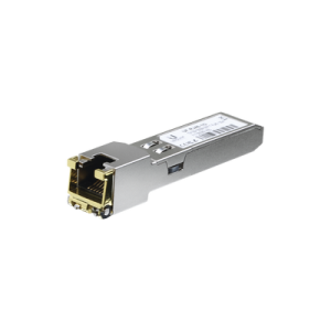 ufiber módulo ethernet rj45 a sfp+ 1/10 gbps, distancia hasta 100 m (1 gbps) o 30 m (10 gbps)