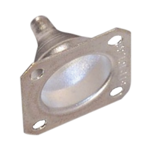 campana para montaje de cable en conectores de chasis de 25.4 mm, con 4 perforaciones a 18.25 mm.