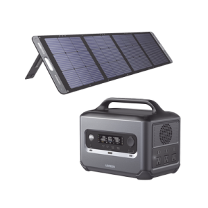 kit de estación de energía portátil 1200w (1024wh) + panel solar plegable de 200w