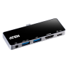 usb c travel dock con power pass through
