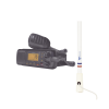kit de radio um385bk | mas antena marina de fibra de vidrio tx 5206 sys y soporte para antena 4186