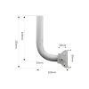montaje universal flexible para instalación en poste o pared, compatible con equipos ubiquiti, mimosa, cambium y altai