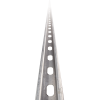 unicanal perforado 4x2, 3000 mm, con acabado electro zinc