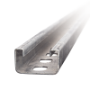 unicanal perforado 4x2, 3000 mm, con acabado electro zinc