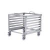 unifi rack móvil de 6 unidades, incluye 1 patchpanel de 24 puertos gigabit, no requiere herramientas para armarse, incluye ruedas.