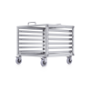 unifi rack móvil de 6 unidades, incluye 1 patchpanel de 24 puertos gigabit, no requiere herramientas para armarse, incluye ruedas.